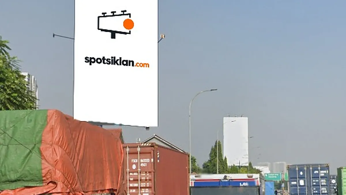 Billboard 12 × 6 m di TOL Janger KM 17+900A (Area Tol Janger KM 17+90A, Menuju EXIT Serpong Tangerang), Banten
