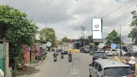 Billboard 4 × 8 m di Jl. KH. Hasyim Ashari (dari arah CBD menuju Cipondoh), Tangerang, Banten
