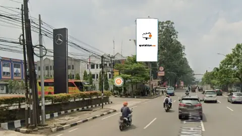 Billboard 5 × 10 m di Jl. Jend. Sudirman (dari arah Tangcity menuju Serpong), Tangerang, Banten