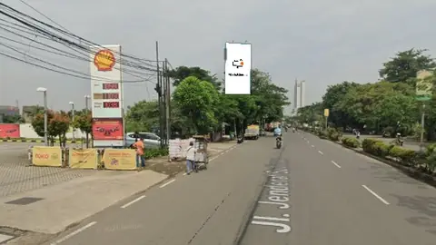 Billboard 5 × 10 m di Jl. Jend. Sudirman (dari arah Walikota Tangerang menuju Tangcity), Banten