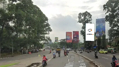 Billboard 6 × 12 m di Jl. Jend. Sudirman (dari arah Bandara Soetta menuju Tangerang Kota), Banten