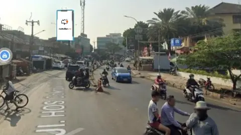 Billboard 10 × 5 m di Jl. HOS Cokroaminoto (Arah dari CBD Ciledug menuju Cipulir), Tangerang (unit 2), Banten