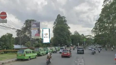 Billboard 5 × 10 m di Jl. Jend. Sudirman - Tanah Tinggi (Arah dari Bandara Soetta menuju Tangerang), Banten
