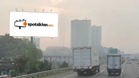 Billboard 6 × 12 m di Jl. Tol Merak - Jakarta KM 20+100B (Arah Bitung Menuju Exit Serpong), Tangerang, Banten