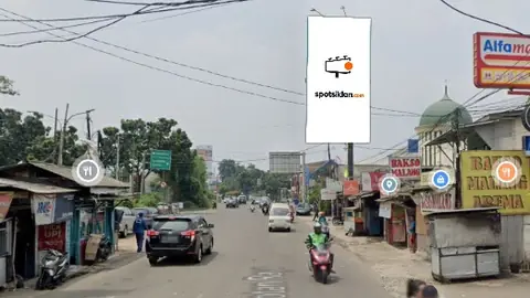Billboard 5 × 10 m di Jl. Raya Tegal Rotan (dari arah Bintaro menuju Exit Tol BSD/ Ciputat), Tangerang Selatan (unit 3), Banten