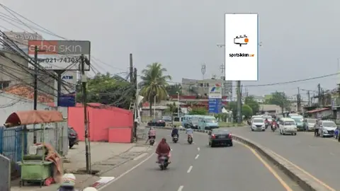 Billboard 5 × 10 m di Jl. Dewi Sartika (Dari Pasar Ciputat Menuju Pamulang/Perempatan Gaplek), Tangerang Selatan, Banten