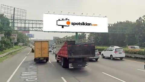 Bando Jalan 24 × 6 m di Jl. TOL Jakarta Tangerang KM 13+200 (TOL Jakarta meeniju Tangerang), Banten