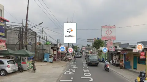 Baliho 6 × 4 m di Jl. Jombang - Pondok Aren (dari arah Ciledug menuju Bintaro), Tangerang Selatan, Banten