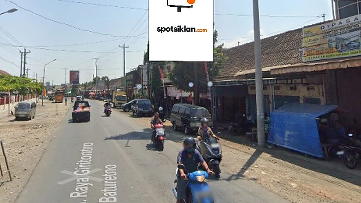 Baliho 4 × 6 m di Jl. Raya Girintontro - Baturetno (Barat Pasar Baturetno), Wonogiri, Jawa Tengah